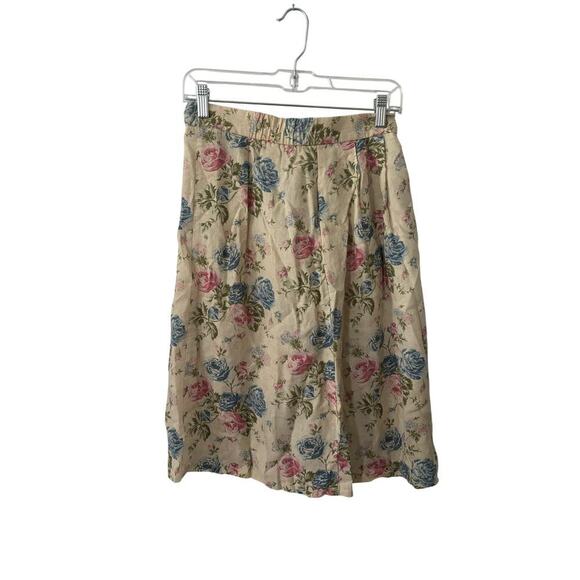Vintage Portraits by Northern Isles Linen Floral Skirt - Picture 3 of 4